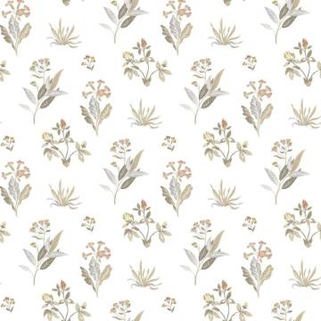 Noordwand Blooming Garden Wallpaper - White & Grey Floral Design