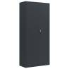 Sturdy Anthracite File Cabinet - 90x40x200 cm Steel