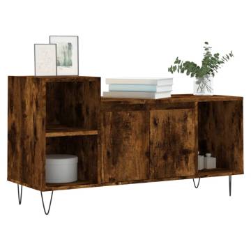 Stylish Smoked Oak TV Cabinet - 100x35x55 cm | HiPoMarket