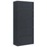 Sturdy Anthracite File Cabinet - 90x40x200 cm Steel