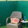 Nature Double Sided Garden Screen PVC 1x3m Green - HipoMarket