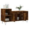 Stylish Smoked Oak TV Cabinet - 100x35x55 cm | HiPoMarket