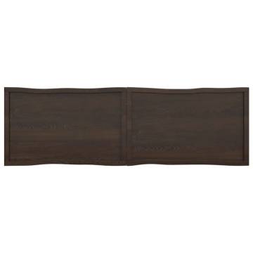 Solid Wood Dark Brown Table Top - 200x60 cm | HipoMarket