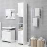 High Gloss White Bathroom Cabinet - 30x30x183.5 cm