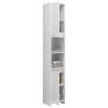 High Gloss White Bathroom Cabinet - 30x30x183.5 cm