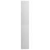 High Gloss White Bathroom Cabinet - 30x30x183.5 cm