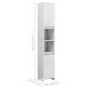 High Gloss White Bathroom Cabinet - 30x30x183.5 cm