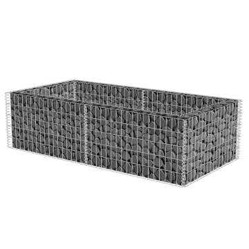 Gabion Planter Galvanised Steel 180x90x50 cm | HipoMarket