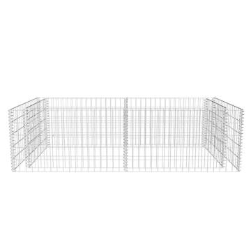 Gabion Planter Galvanised Steel 180x90x50 cm | HipoMarket