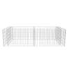 Gabion Planter Galvanised Steel 180x90x50 cm | HipoMarket