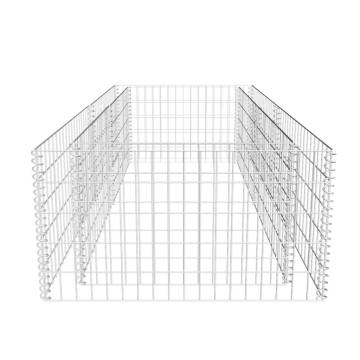 Gabion Planter Galvanised Steel 180x90x50 cm | HipoMarket