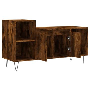 Stylish Smoked Oak TV Cabinet - 100x35x55 cm | HiPoMarket