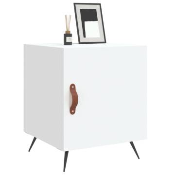 Stylish White Bedside Cabinets - 2 pcs | Hipomarket UK