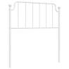 Stylish White Metal Headboard 90 cm | Hipomarket UK