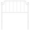 Stylish White Metal Headboard 90 cm | Hipomarket UK