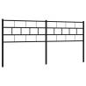 Stylish Black Metal Headboard - 180 cm | Hipo Market