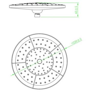 SCHÜTTE Overhead Shower AUXERRE Chrome | Quality & Style