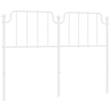 White Metal Headboard 150 cm | Stylish & Sturdy Design