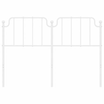 White Metal Headboard 150 cm | Stylish & Sturdy Design