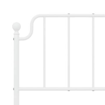 White Metal Headboard 150 cm | Stylish & Sturdy Design