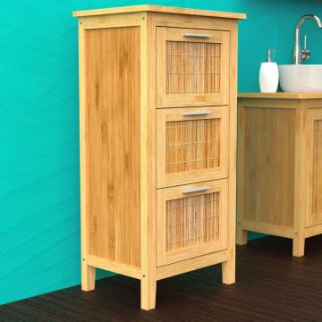 EISL Bamboo Bathroom Cabinet with 3 Drawers - 30x42 cm