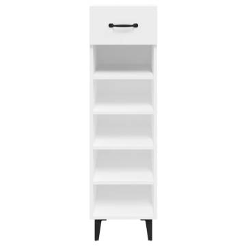 Shoe Cabinet White 30x35x105 cm – Stylish Storage Solution