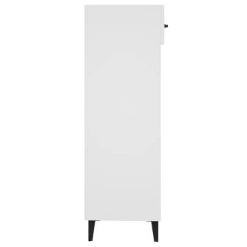 Shoe Cabinet White 30x35x105 cm – Stylish Storage Solution