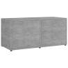 Stylish Concrete Grey TV Cabinet - 80x34x36 cm