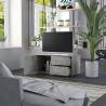 Stylish Concrete Grey TV Cabinet - 80x34x36 cm