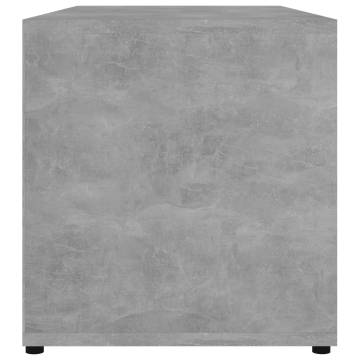 Stylish Concrete Grey TV Cabinet - 80x34x36 cm