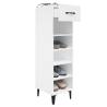 Shoe Cabinet White 30x35x105 cm – Stylish Storage Solution