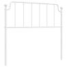 Stylish White Metal Headboard 107 cm - Hipomarket UK