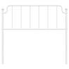 Stylish White Metal Headboard 107 cm - Hipomarket UK