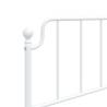 Stylish White Metal Headboard 107 cm - Hipomarket UK