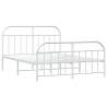 Robust Metal Bed Frame with Headboard, 180x200 cm Super King