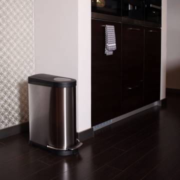 EKO Pedal Bin Viva 40 L Matte Silver - Stylish Waste Solution