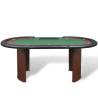 10-Player Poker Table with Dealer Area & Chip Tray - Green