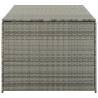 Garden Storage Box Poly Rattan 180x90x70 cm Grey - HipoMarket