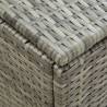 Garden Storage Box Poly Rattan 180x90x70 cm Grey - HipoMarket