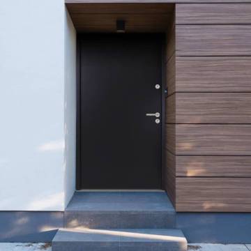 Elegant Anthracite Aluminium Front Door 100x200 cm - HipoMarket