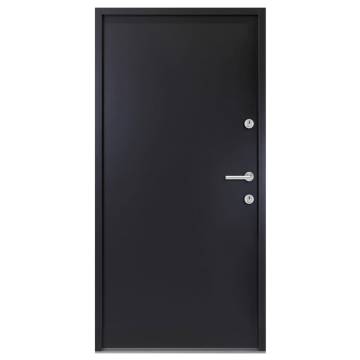 Elegant Anthracite Aluminium Front Door 100x200 cm - HipoMarket