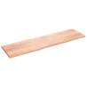 Wall Shelf Light Brown Solid Oak - Rustic Design