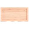 Wall Shelf 80x40x(2-6) cm Solid Oak - Rustic Storage Solution