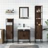 4 Piece Brown Oak Bathroom Cabinet Set - Stylish & Practical