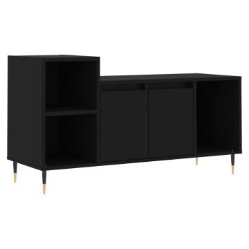 Stylish Black TV Cabinet 100x35x55 cm | HipoMarket UK