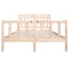 Solid Wood Bed Frame 140x190 cm - Durable & Stylish