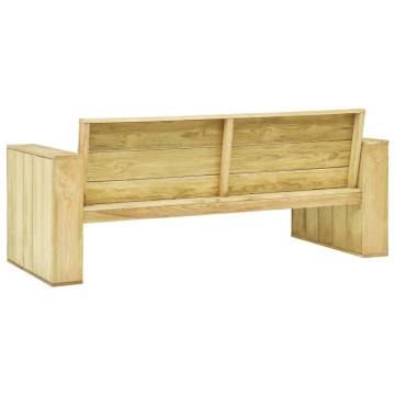 Elegant Garden Bench 179 cm - Impregnated Pinewood | Hipomarket