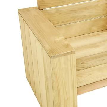 Elegant Garden Bench 179 cm - Impregnated Pinewood | Hipomarket