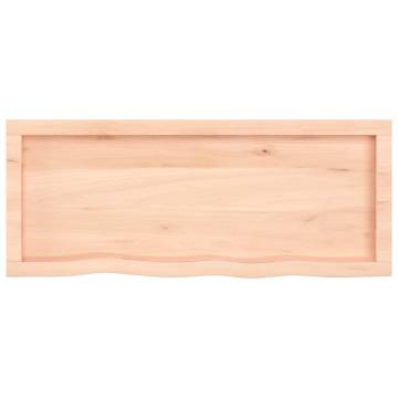 Rustic Wall Shelf - Solid Oak Wood 100x40 cm | Hipomarket