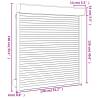 Roller Shutter Aluminium 130x140 cm White - Quality & Value